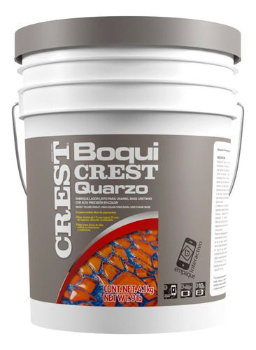 Emboquillador Uretano Boquicrest Quarzo Gris Claro 4.1 Kg