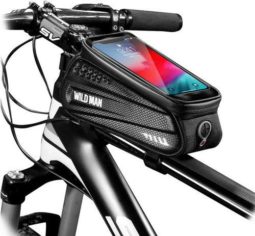 Soporte De Bicicleta Impermeable Wild Man Para  Celular 6,5