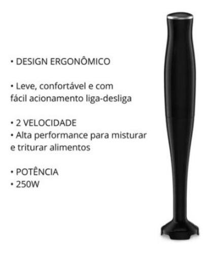 Mixer Elétrico Bak 3 Em 1 110v-250w Processador Triturador