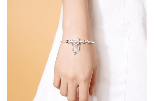 Imagem 3 de 6 de Pulseira Prata Esterlina 925 Bracelete Ajustável Nova Moda