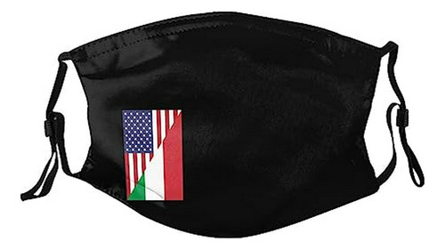 Mascarilla De La Bandera De La Amistad De América Italia, L