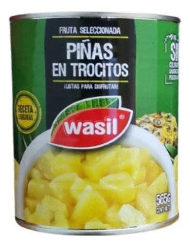 Piña En Trocitos 565grs. Wasil