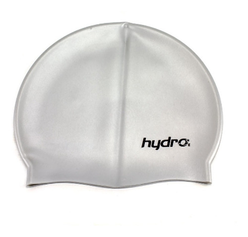 Gorro de natación Hydro Silver Color de silicona para adultos