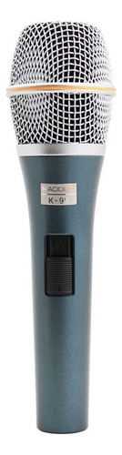 Microfone Kadosh K-98 Dinâmico Hipercardióide cor azul/prateado
