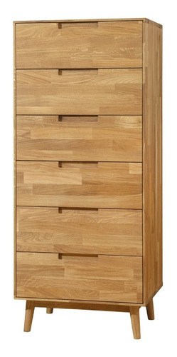Imagen 2 de 6 de Cómoda En Madera Natural 100% Maciza Roble Ref: Maciza52