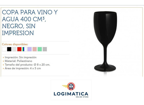 Imagen 2 de 5 de 50 Copa Vino Agua Plástico Eventos Gastronomía Con Tu Logo
