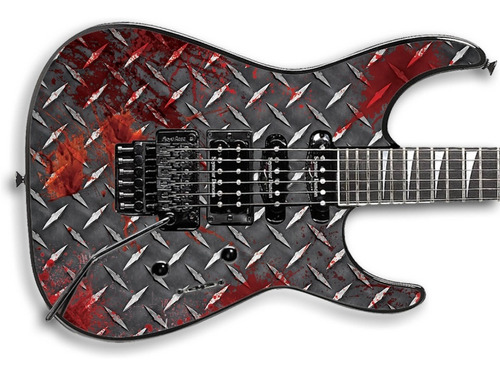 Skin Blood Plate 03 Adesivo Guitarra