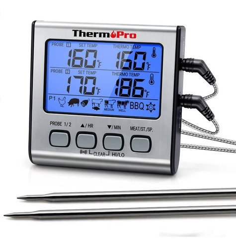 Thermopro Tp-17 Termometro Digital De Carne Para Cocinar Con