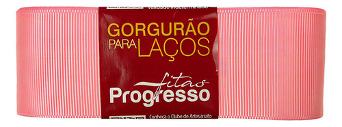 Fita De Gorgurão Para Laço 38mm Progresso Nº9 10 Metros Cor Rosa Pétala