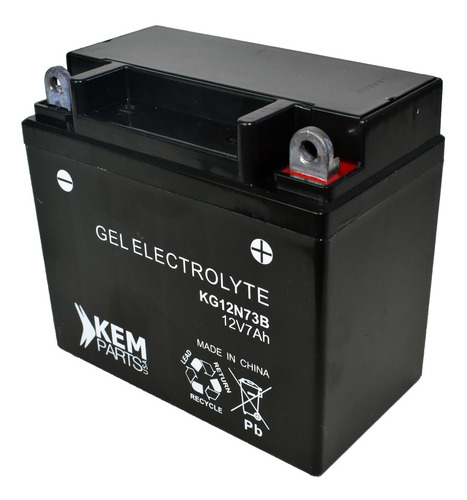 Bateria Gel Moto Kem 12n73b Gilera Vc150 En Gn 125 Gmx 150