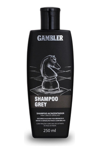 Shampoo Grey Para Grisalhos Escurece Fios Brancos -left