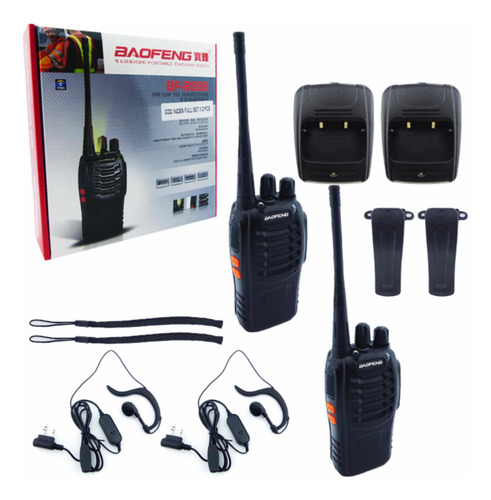 Set X2 Radio Handy Portatil Recargable Baofeng Mod. Bf-888s
