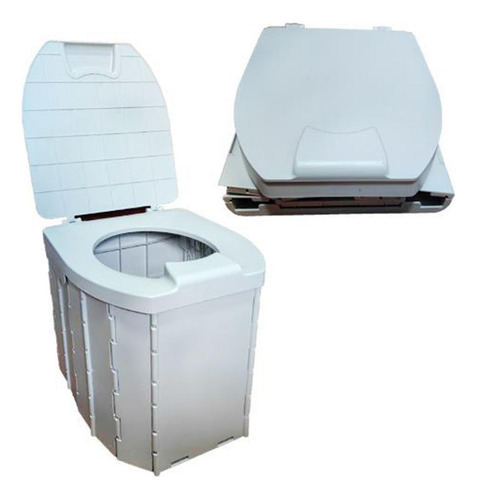 New Inodoro Plegable For Acampar, Inodoro Portátil Con Bolsa