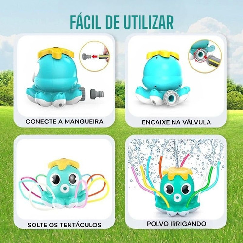 Brinquedo Irrigador De Jardim Infantil Polvo Tentáculos