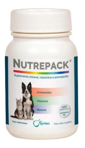 Nutrepack Frasco - 120 Crps - Suplemento Vitamínico - Syntec