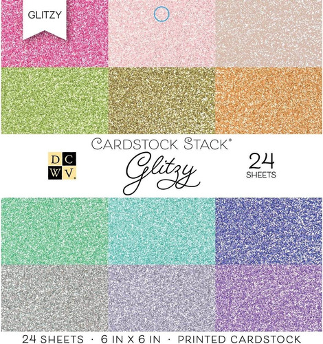 Block Glitter Pastel Pequeno 6 X6  (24 Hojas) Ps-005-00568