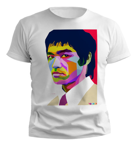 Remera Bruce Lee Colores Vibrantes Hombre