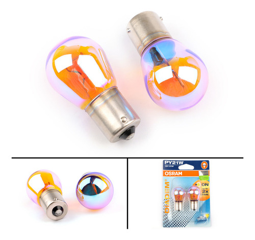 ~ 2 Bombillas Led Osram Py21w 7507lda 12v21w Bau15s 581lda
