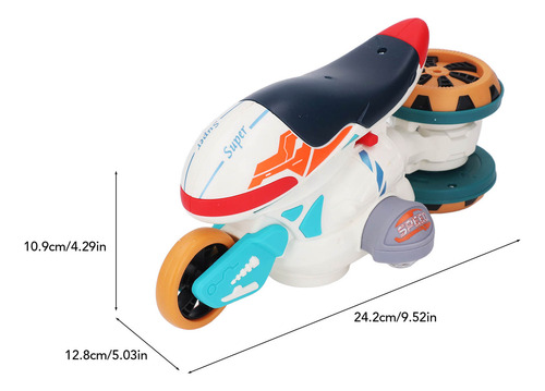 Juguete Para Niños Y Sonido, Motocicleta Eléctrica, Acrobaci