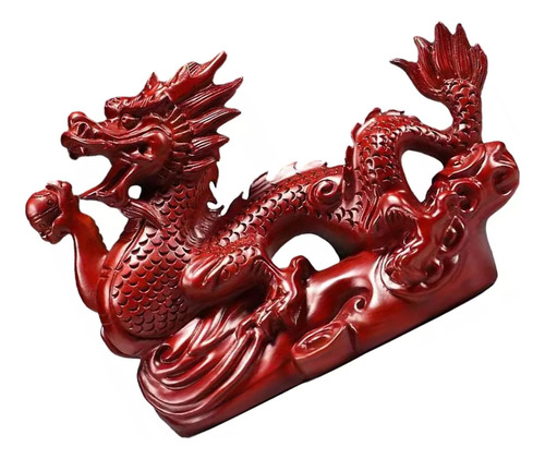 Figura De Dragón De Año Nuevo Chino Tallada En Madera,2024
