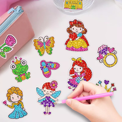 - Set De Cuadros De Pintura Con Diamantes 5d Para Niños,