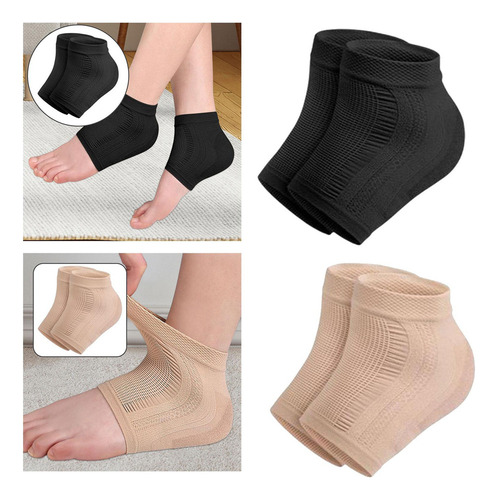 2 Pares De Calcetines Hidratantes Para Talón Cojín Para