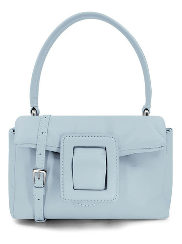 Bolsa Tiracolo Napa Comfy Azul Fivela Usaflex