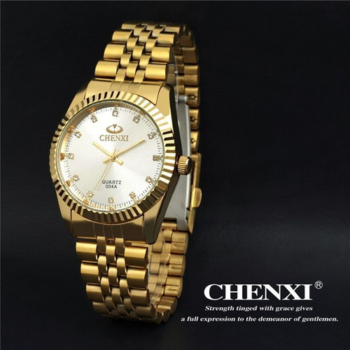 Relógio Feminino Chenxi 004 White, Aço Inox À Prova D'água