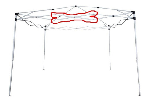 2 Haste 97cm Nautika Trixx 1x Conserto Tenda Gazebo Sanfona