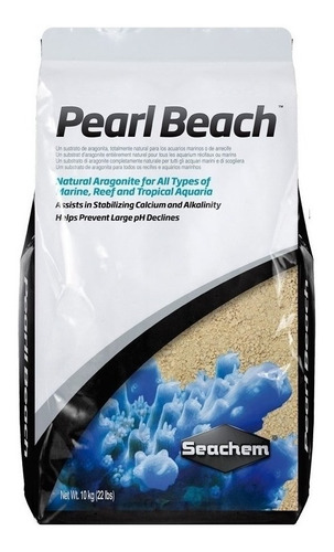 Imagen 1 de 3 de Aragonita Seachem Pearl Beach 10kg Sustrato Marino