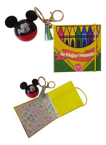 3pz Llaveros Moda Post It Libreta Colores Dia Del Maestro Rosa Claro