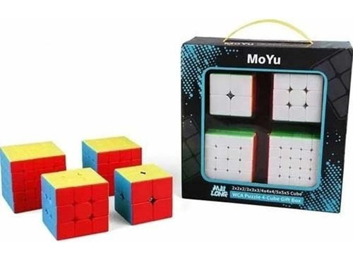 Kit Cubo Magico 2x2/3x3/4x4/5x5 Moyu Imperdível