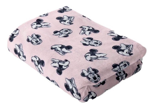 Cobertor Ligero Cuna Chiqui Mundo Minnie Mouse Color Rosa