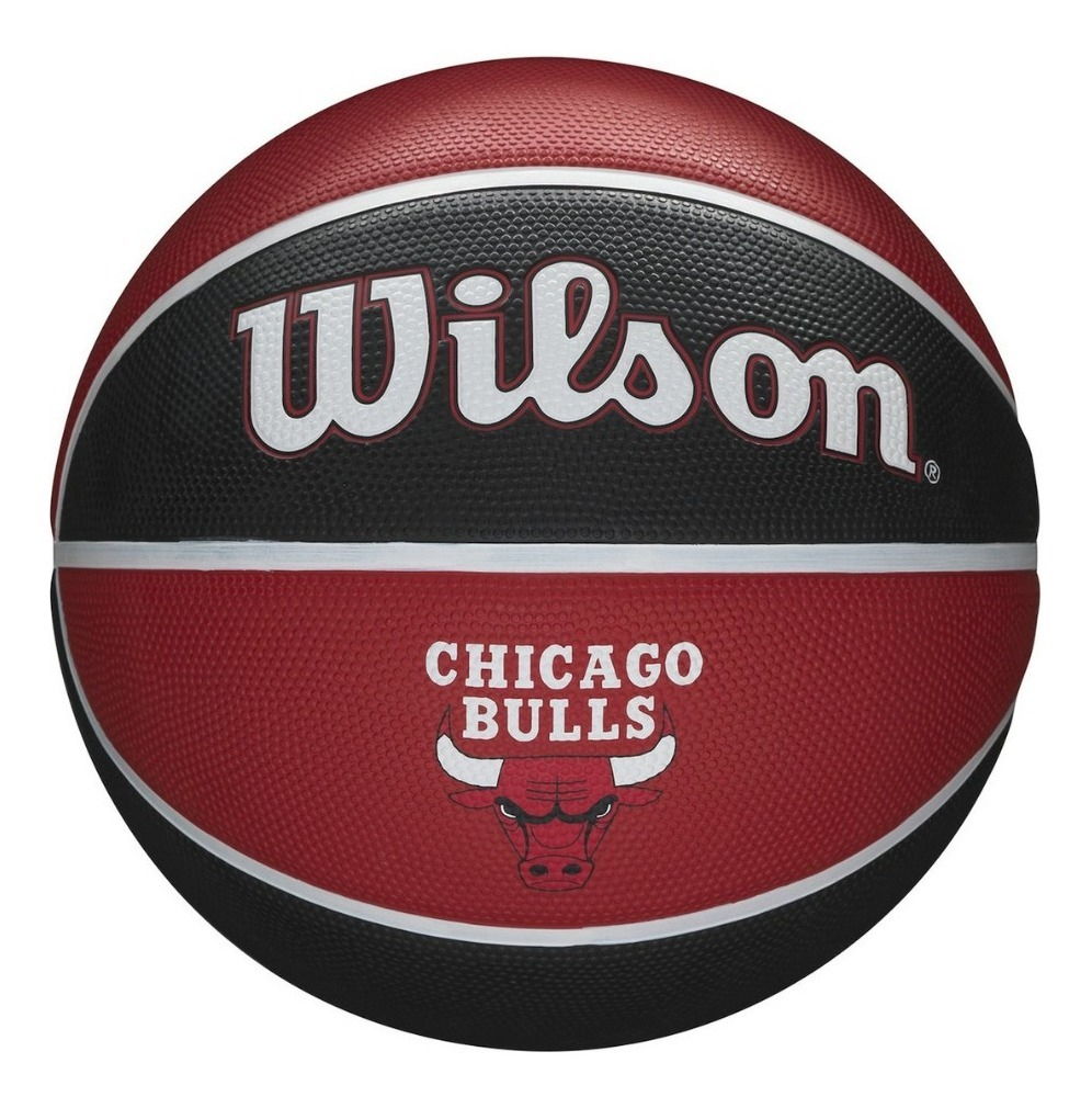 Balón Baloncesto Wilson Team Tribute Nba Basketball #7 Color Rojo-chicago Bulls