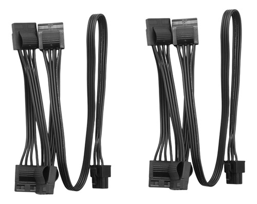 2 Cables De Fuente De Alimentación Modular Molex De 6 Pines