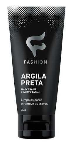 Kit 6 Máscaras Argila Preta Limpeza Facial Remove Cravos