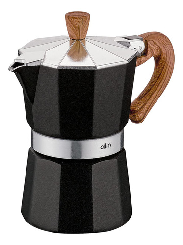 Cilio Espressokocher Classico Natura 3 Taza