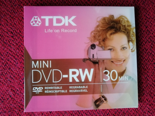 Imagen 1 de 2 de Minidvd Marca: Tdk Rw (regrabable). 1.4 Gb. 