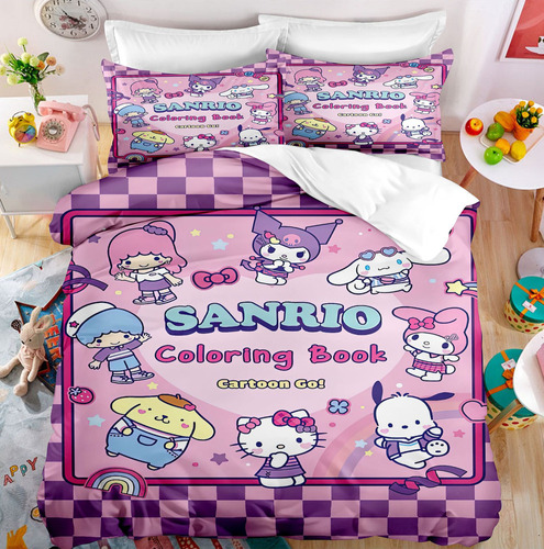 Funda De Edredón Sanrio, Ropa De Cama Con Dibujos Animados