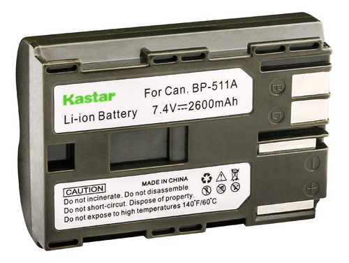 Kastar Batería (paquete De 1) Para Canon Bp-511, Bp-511a, .