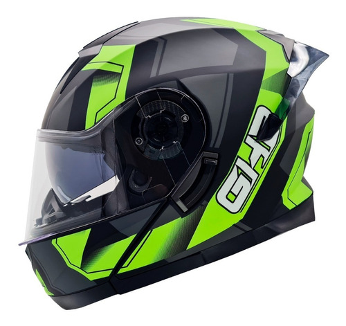 Casco Ghb 162 Flow Amarillo Matte