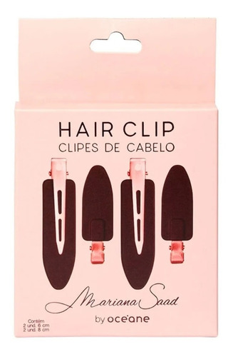 Clips De Cabelo Hair Clip Mariana Saad Oceane Cor Marsala