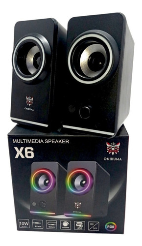 Corneta Multimedia Pc/celular Onikuma X6 Rgb 10w