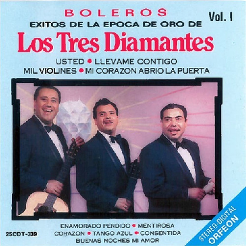 Los Tres Diamantes Cd Boleros De La Epoca De Oro 