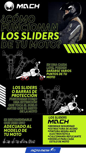 Slider Protector Para Moto Mt03 Yamaha Mach