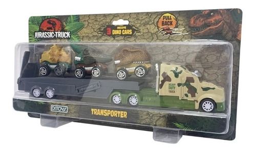 Imagen 2 de 5 de Camion Transporta Dinosaurios Dino Car Jurassic Truck Ditoys