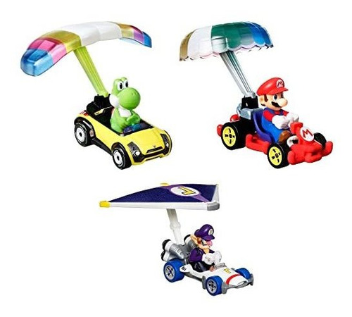 Hot Wheels Super Mario Character Car 3-packs