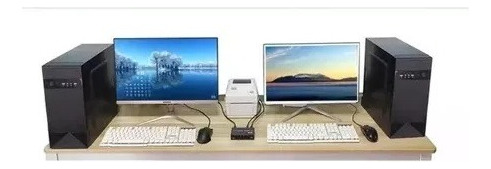 Switch Hub Abs 2 Portas Usb2.0 Tipo - B Impressora