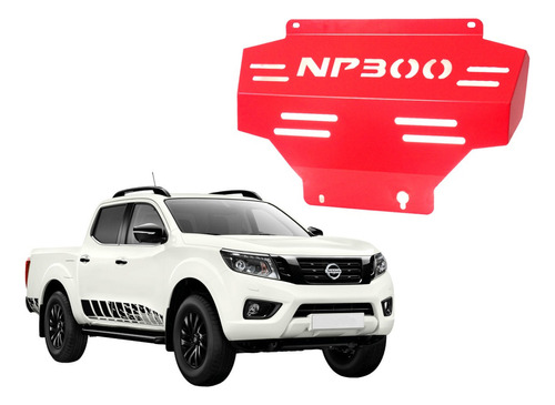 Cubre Carter Rojo Compatible Con Nissan Np300 2016-2021