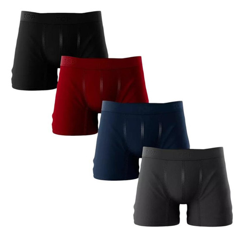 Pack 4 Boxer Medio Algodon Hombre Top 208pkp4c9 Multicolor